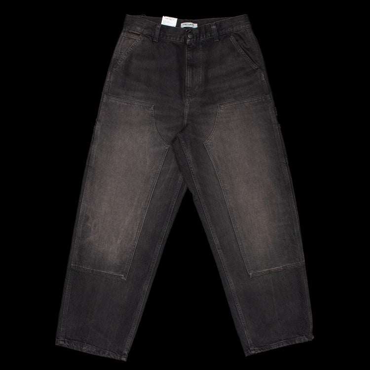 Carhartt WIP - Women's Brandon Double Knee Pant
Style # I034635-890R
Color : Black (Tobacco Used Wash)