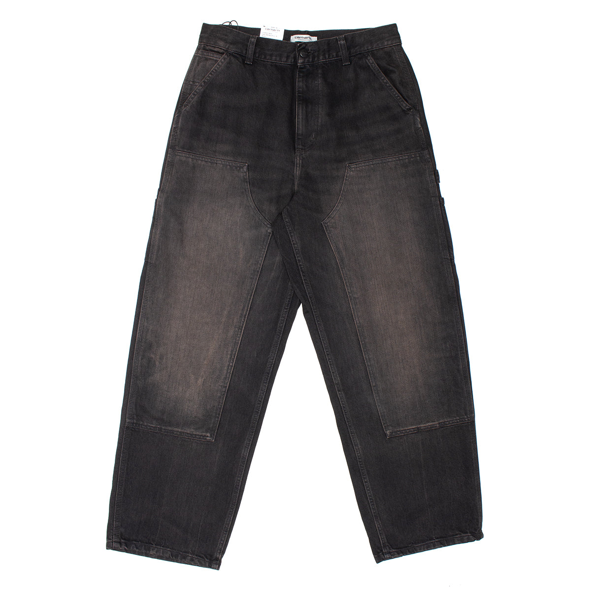 Carhartt WIP - Women's Brandon Double Knee Pant
Style # I034635-890R
Color : Black (Tobacco Used Wash)