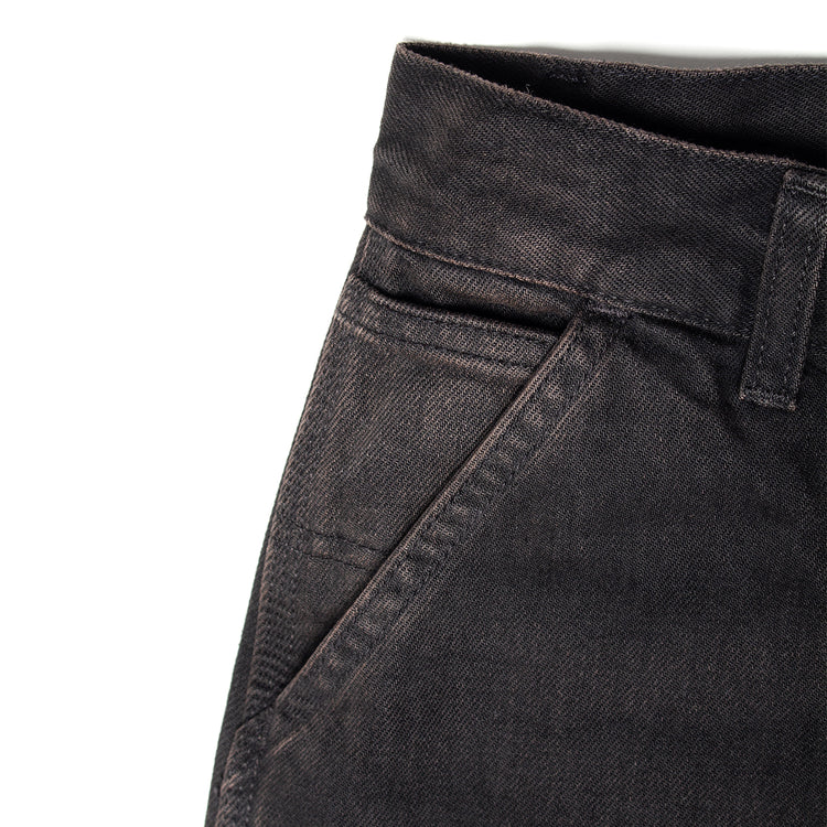 Carhartt WIP - Women's Brandon Double Knee Pant
Style # I034635-890R
Color : Black (Tobacco Used Wash)