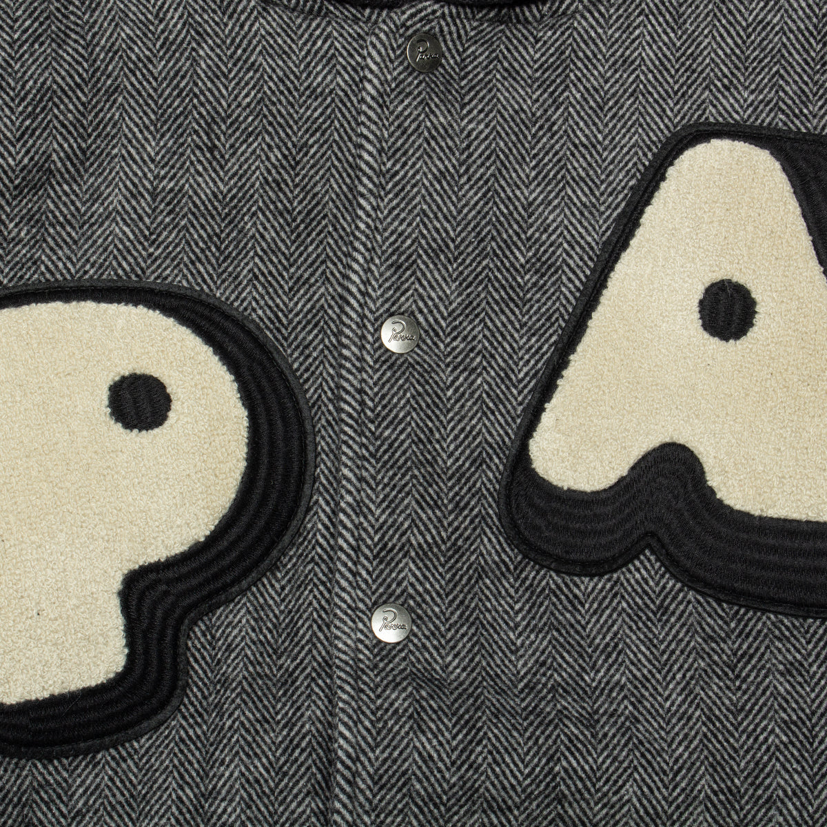 by Parra | Rounded PAR Varsity Jacket
Color : Dark Grey