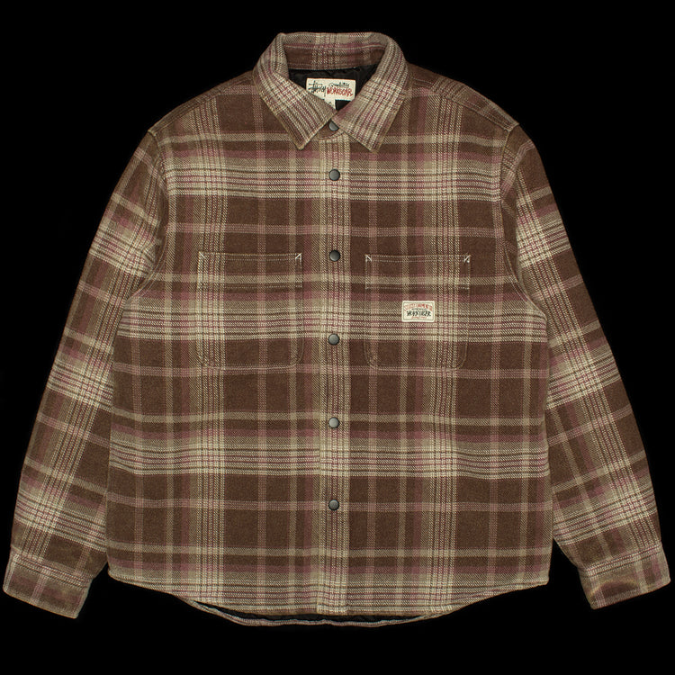 Stussy | Heavy Washed Plaid Shirt
Color : Brown