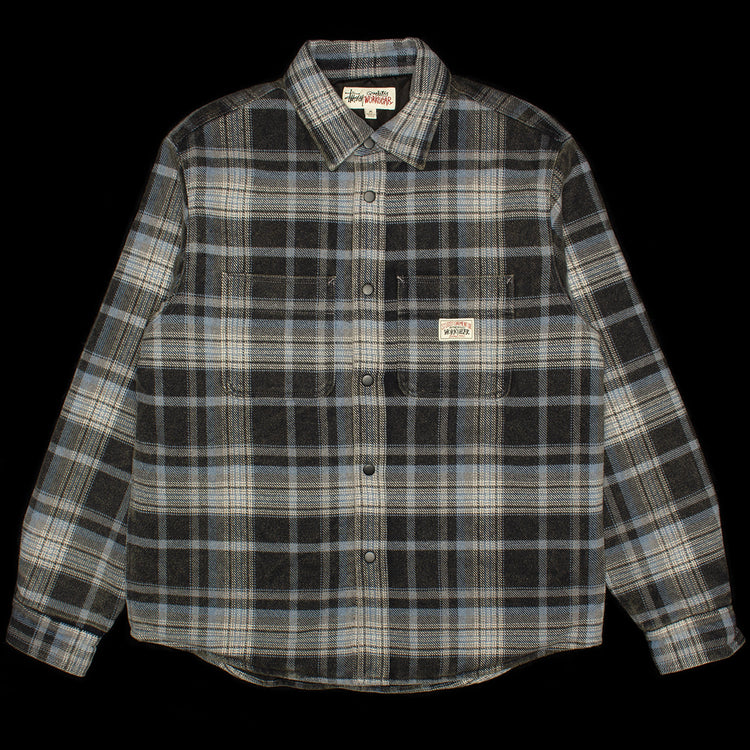 Stussy | Heavy Washed Plaid Shirt
Color : Blue