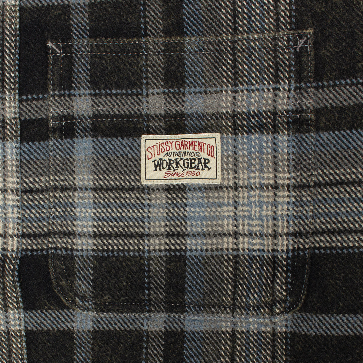 Stussy | Heavy Washed Plaid Shirt
Color : Blue