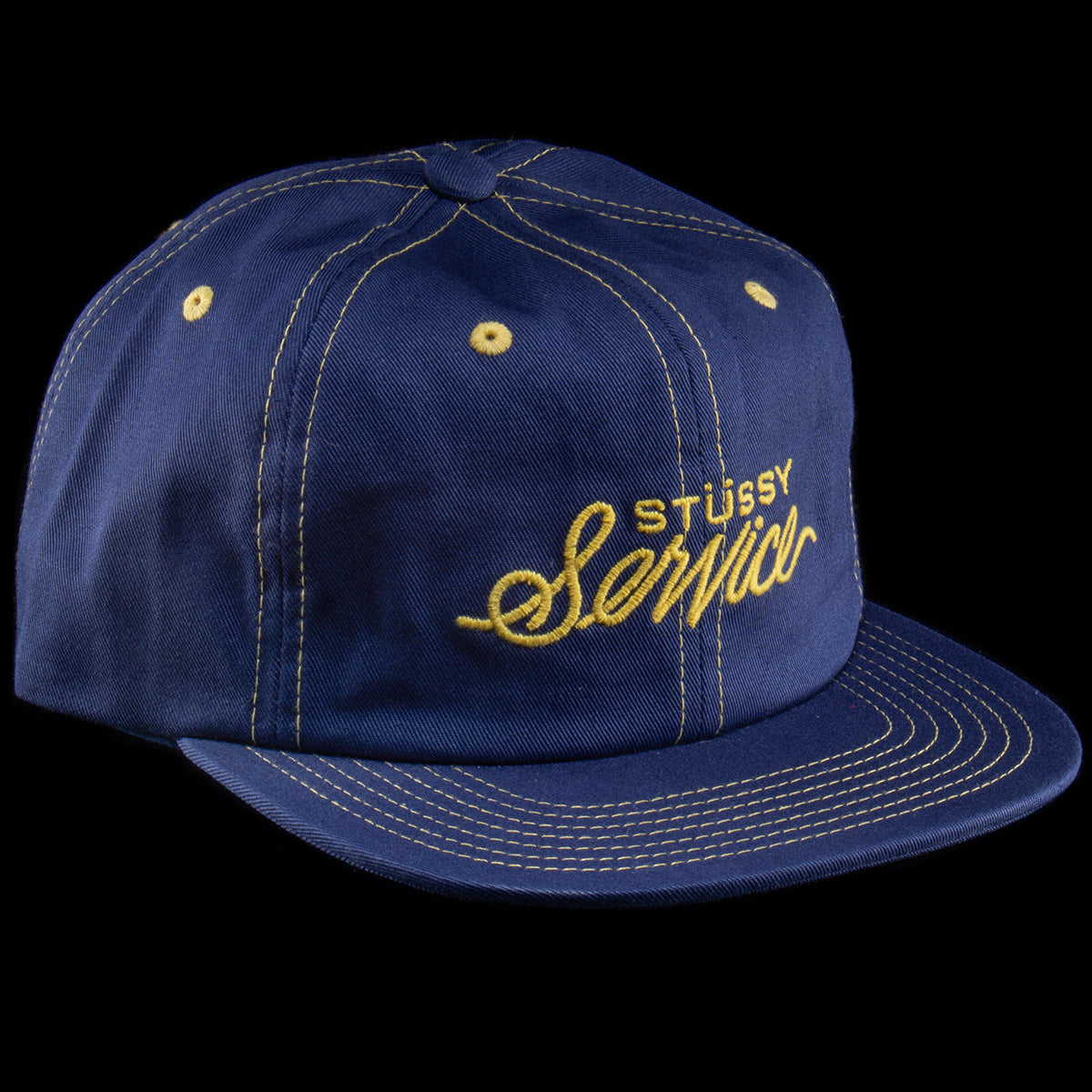 Stussy | Mid Depth Stüssy Service Strapback
Style # 1311154
Color : Navy