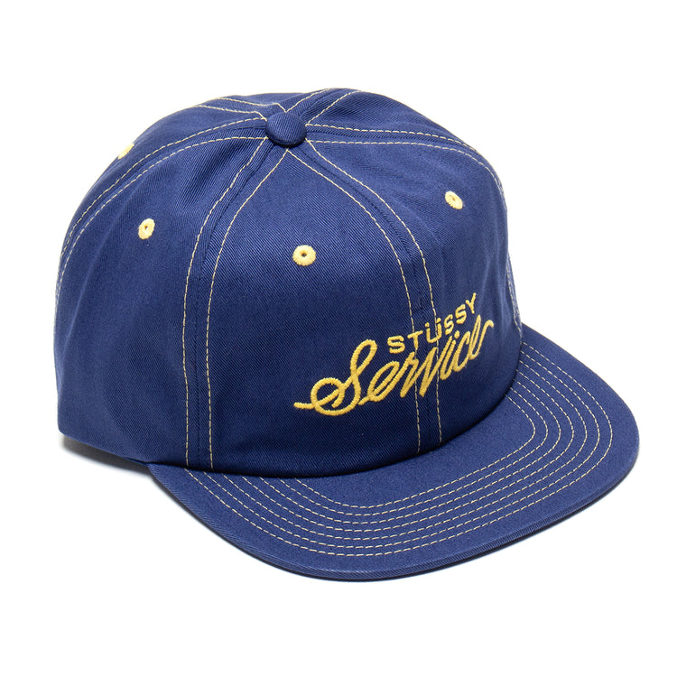 Stussy | Mid Depth Stüssy Service Strapback
Style # 1311154
Color : Navy