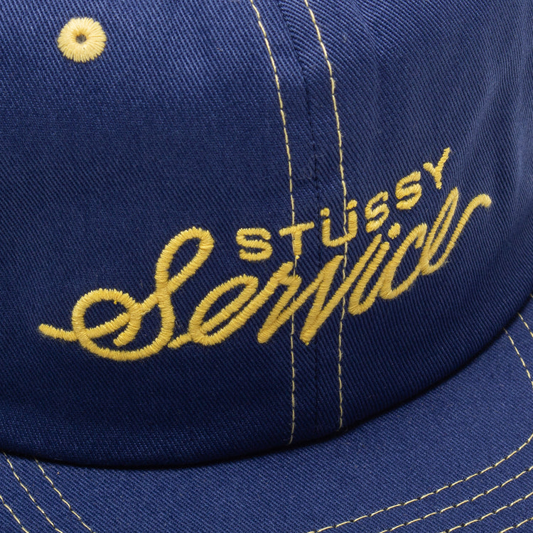 Stussy | Mid Depth Stüssy Service Strapback
Style # 1311154
Color : Navy