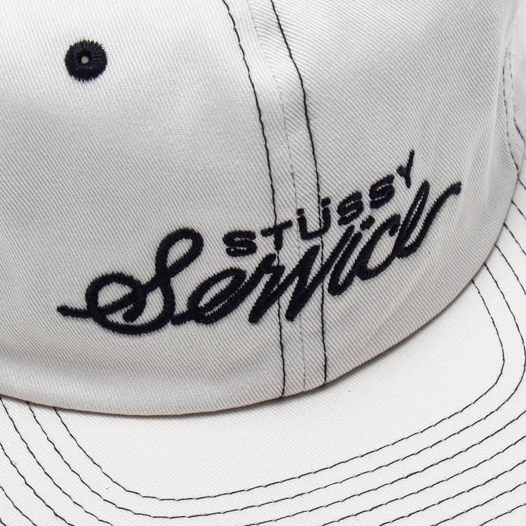 Stussy | Mid Depth Stüssy Service Strapback
Style # 1311154
Color : Natural