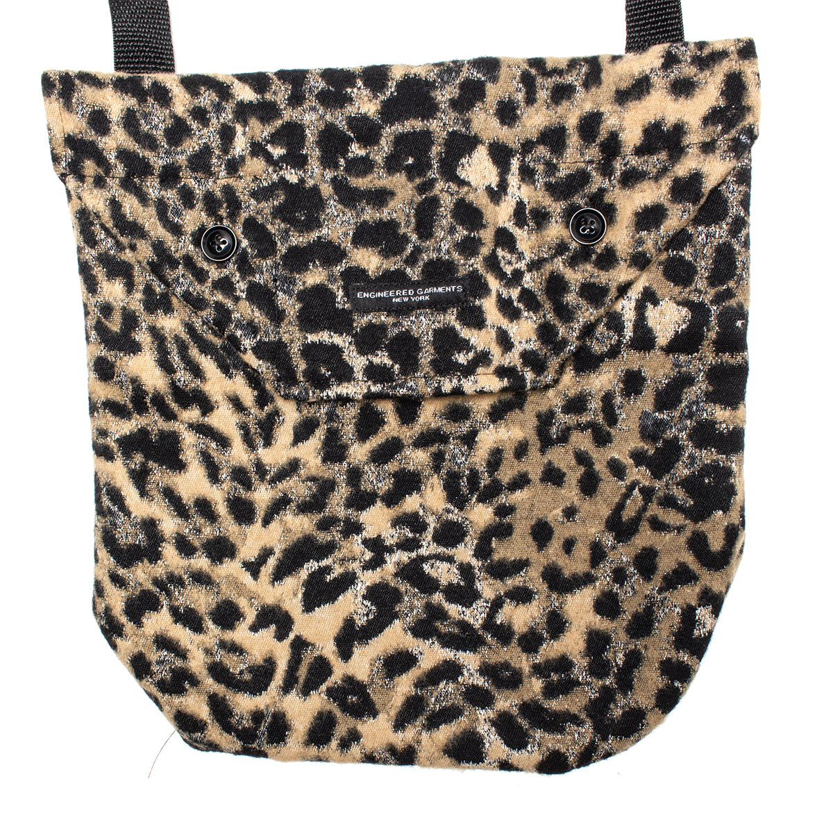 Engineered Garments - Shoulder Pouch
Style # 26F1H008
Color : Leopard / Brown