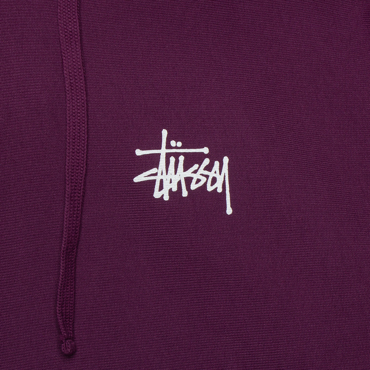 Basic Stussy Pigment Dyed Hoodie Style # 1924879 Color : Purple