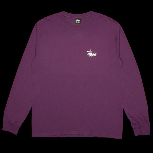 Basic Stussy Pigment Dyed L/S T-Shirt Style # 1994879 Color : Purple