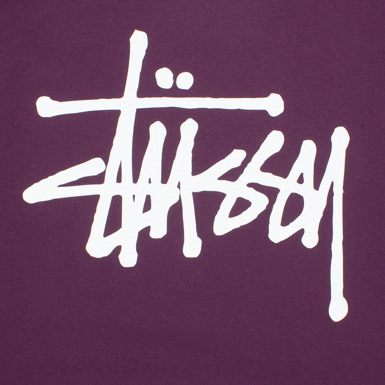 Basic Stussy Pigment Dyed L/S T-Shirt Style # 1994879 Color : Purple