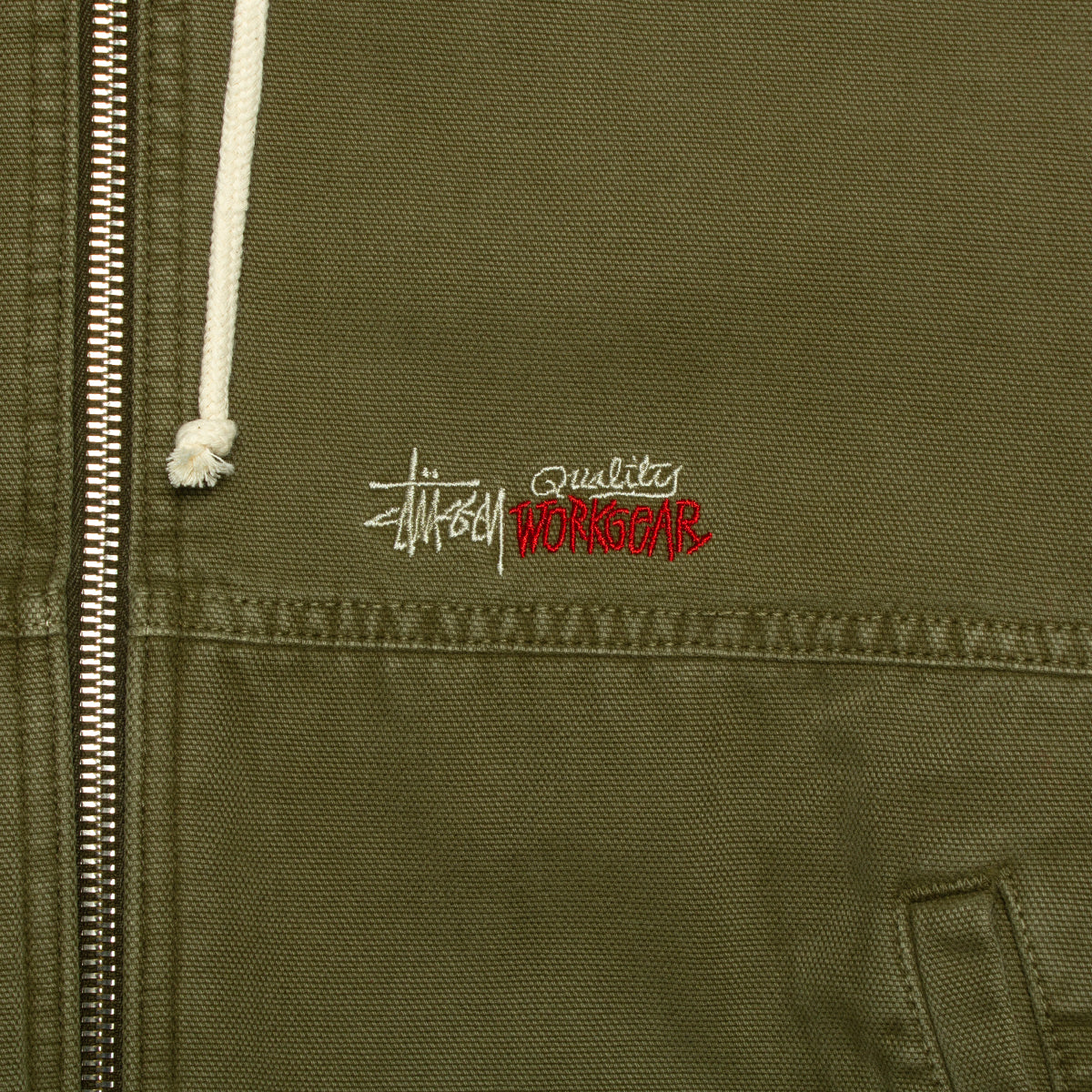 Stussy | Insulated Canvas Work Jacket Style # 115716 Color : Olive Drab