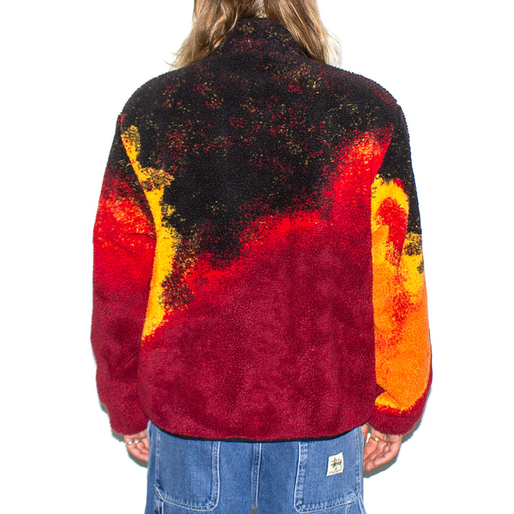 Stussy | Sherpa Reversible Jacket Style # 118529 Color : Lava