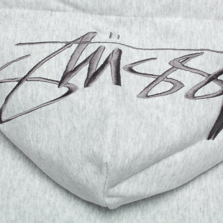 Stussy | Back Applique Hoodie Style # 118472 Color : Ash Heather