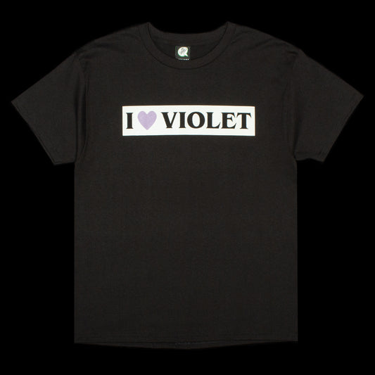 Violet - I Heart Violet T-Shirt
Color : Black