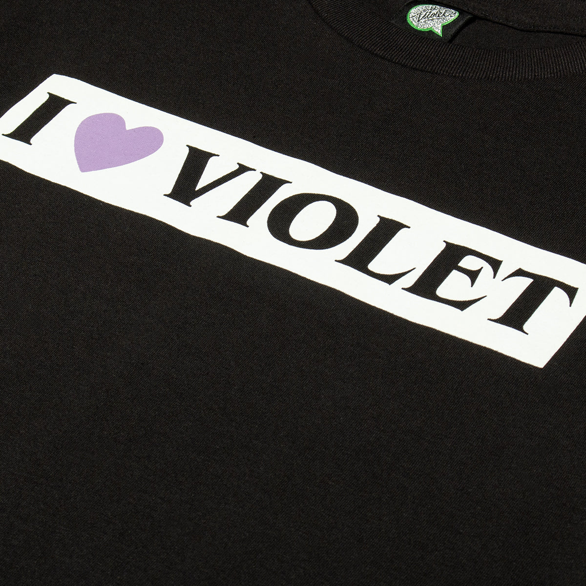 Violet - I Heart Violet T-Shirt
Color : Black