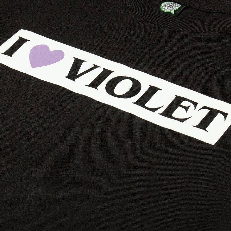 Violet - I Heart Violet T-Shirt
Color : Black