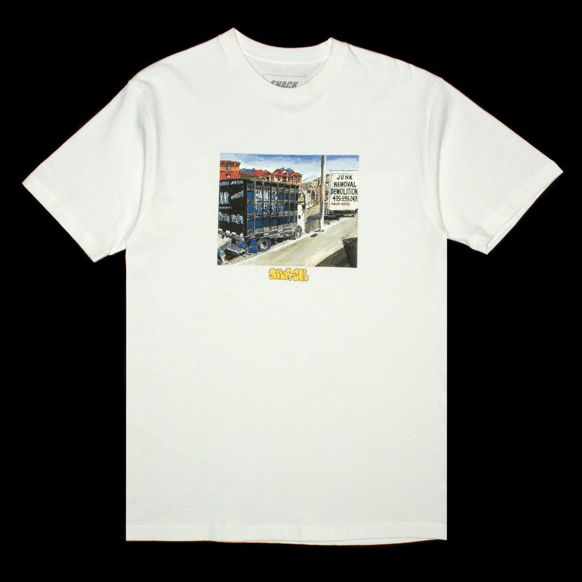 Snack - Junk Removal T-Shirt
Color : White