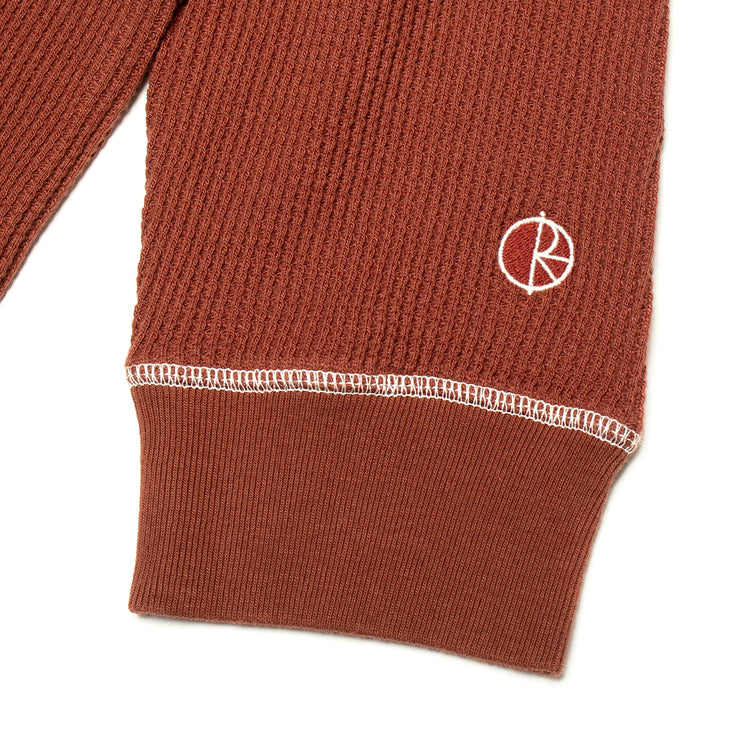 Polar Skate Co. - Dylan L/S T-Shirt
Color : Wine / White