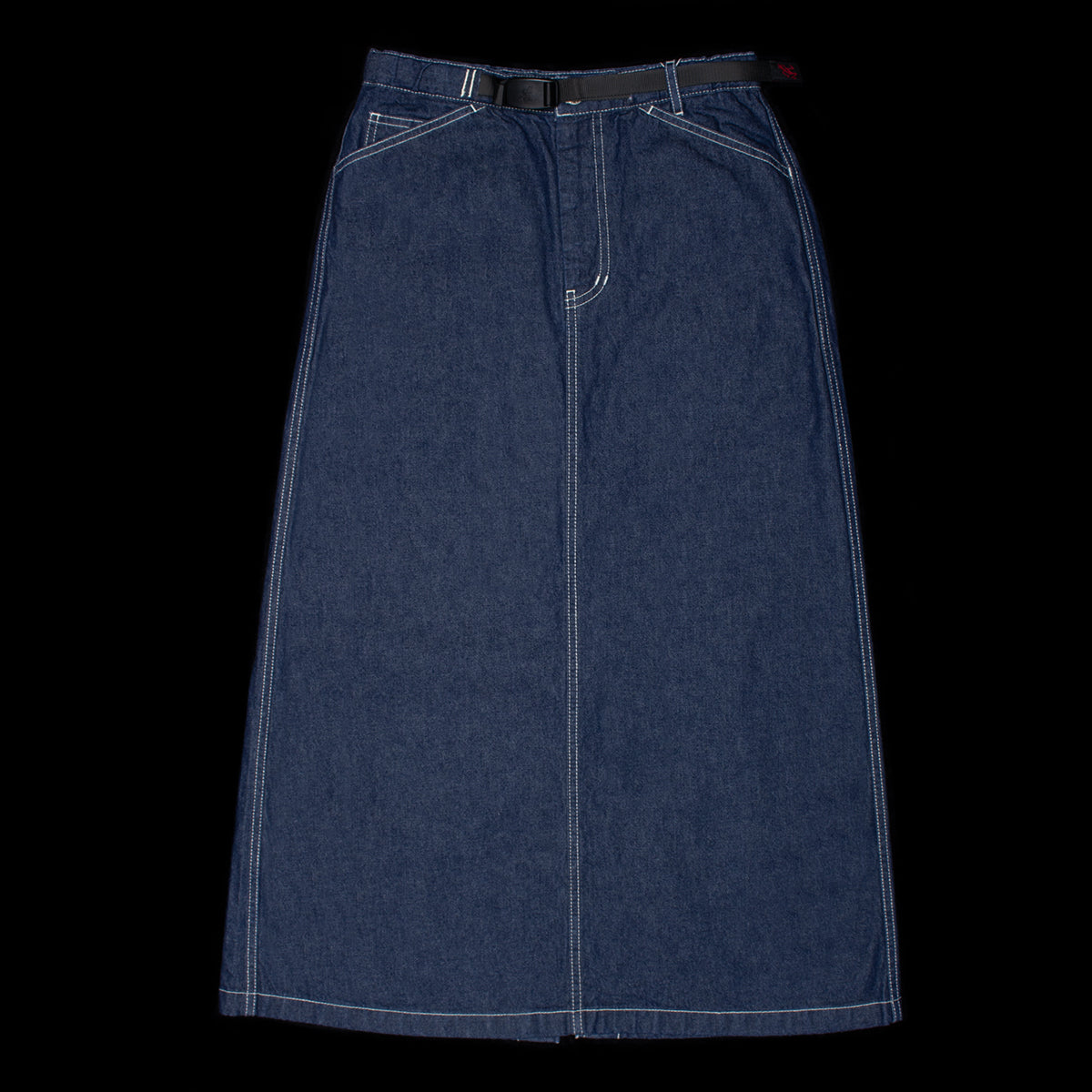 Gramicci - Women's Sutter Denim Skirt
Style # G5FW-SK028

Color : Rinsed Indigo