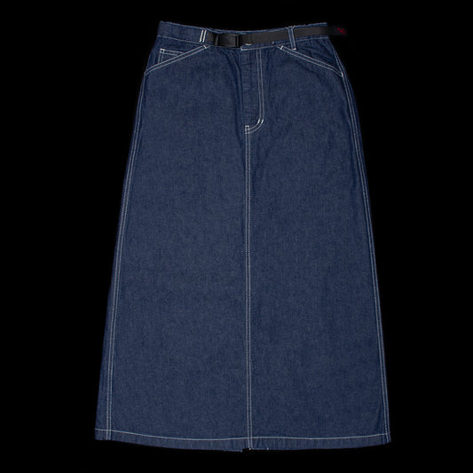 Gramicci - Women's Sutter Denim Skirt
Style # G5FW-SK028

Color : Rinsed Indigo