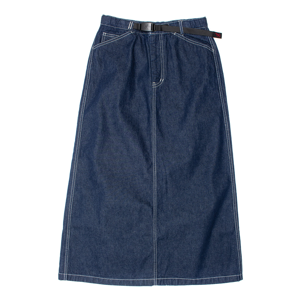 Gramicci - Women's Sutter Denim Skirt
Style # G5FW-SK028

Color : Rinsed Indigo
