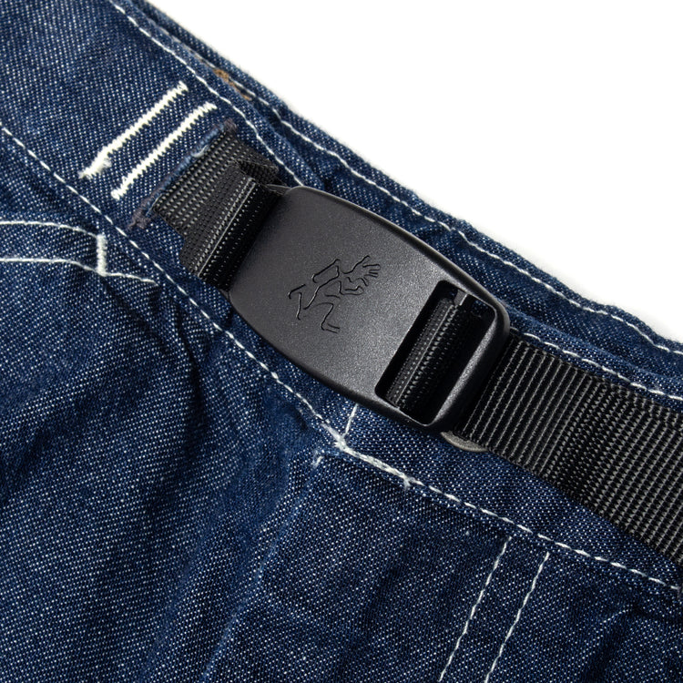 Gramicci - Women's Sutter Denim Skirt
Style # G5FW-SK028

Color : Rinsed Indigo