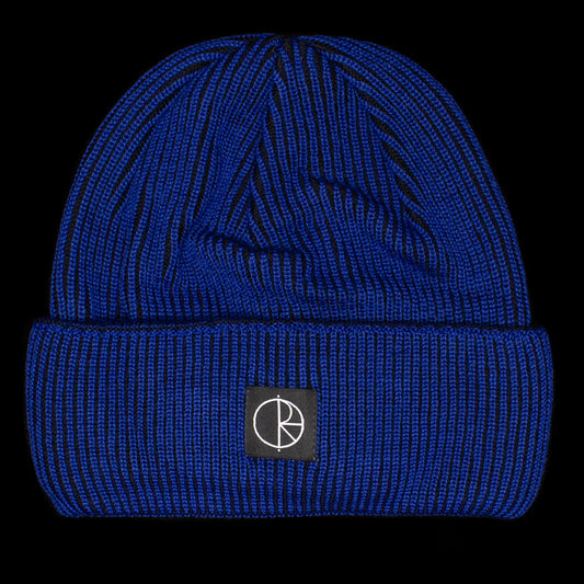 Polar Skate Co. - Lines Merino Beanie
Color : Egyptian Blue / Black
