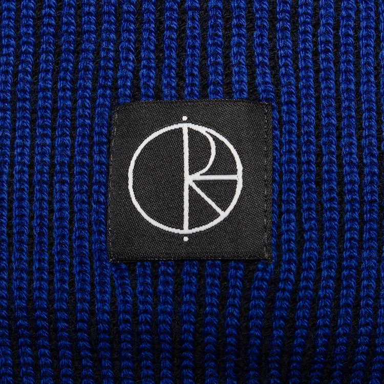 Polar Skate Co. - Lines Merino Beanie
Color : Egyptian Blue / Black