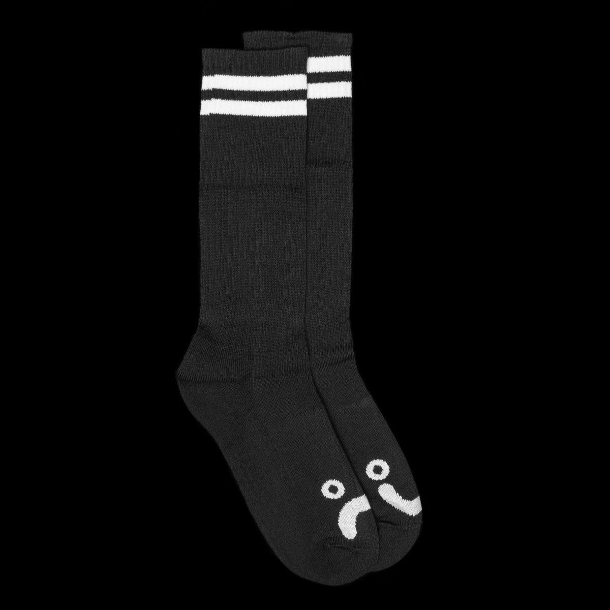 Polar Skate Co. - Happy Sad Socks
Color : Black / White