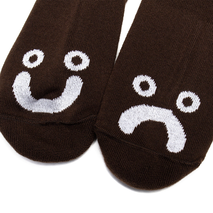 Polar Skate Co. - Happy Sad Socks
Color : Brown / White