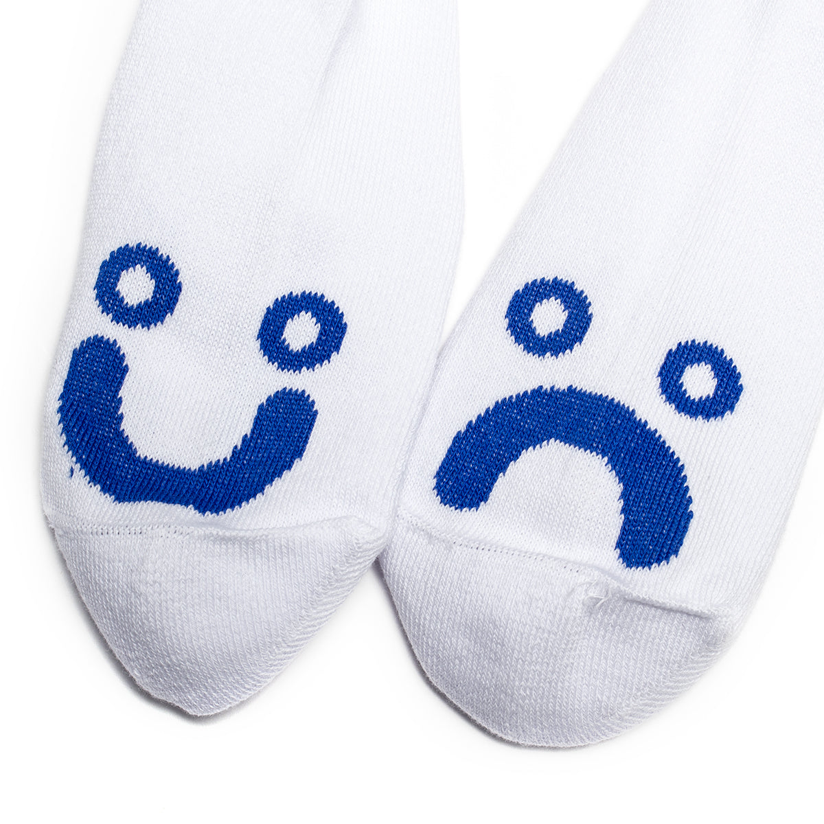 Polar Skate Co. - Happy Sad Socks
Color : White / Blue