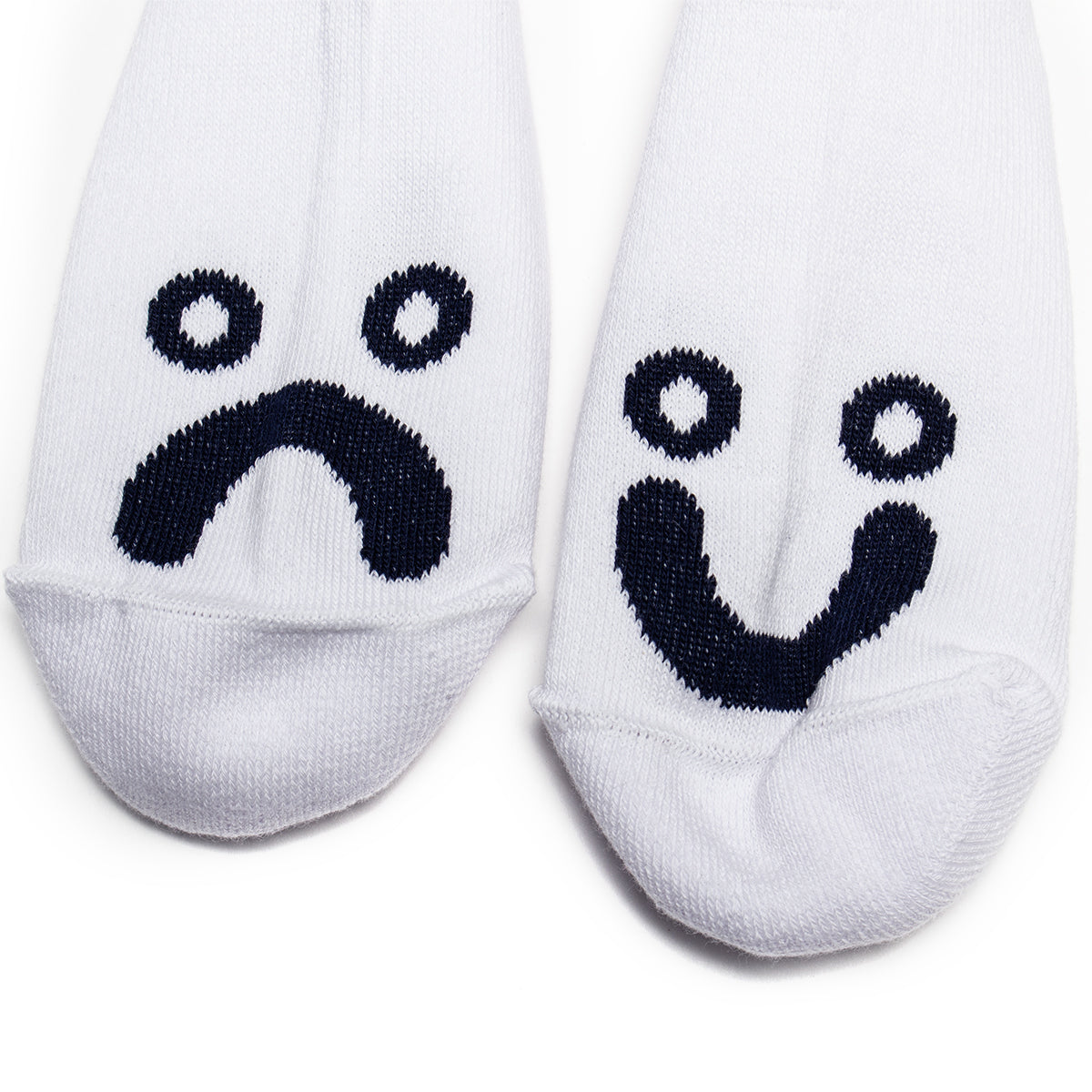 Polar Skate Co. - Happy Sad Socks
Color : White / Navy