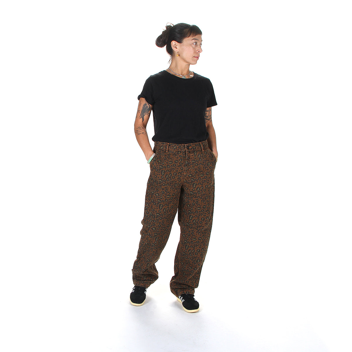 Carhartt WIP | Women's Leo Pierce Pant Straight
Style # I034250-2MT
Color : Camo Leopard / Tamarind