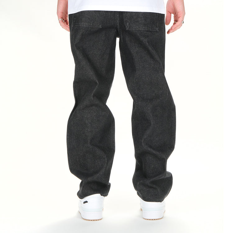 Dime Relaxed Denim Pants Black Washed