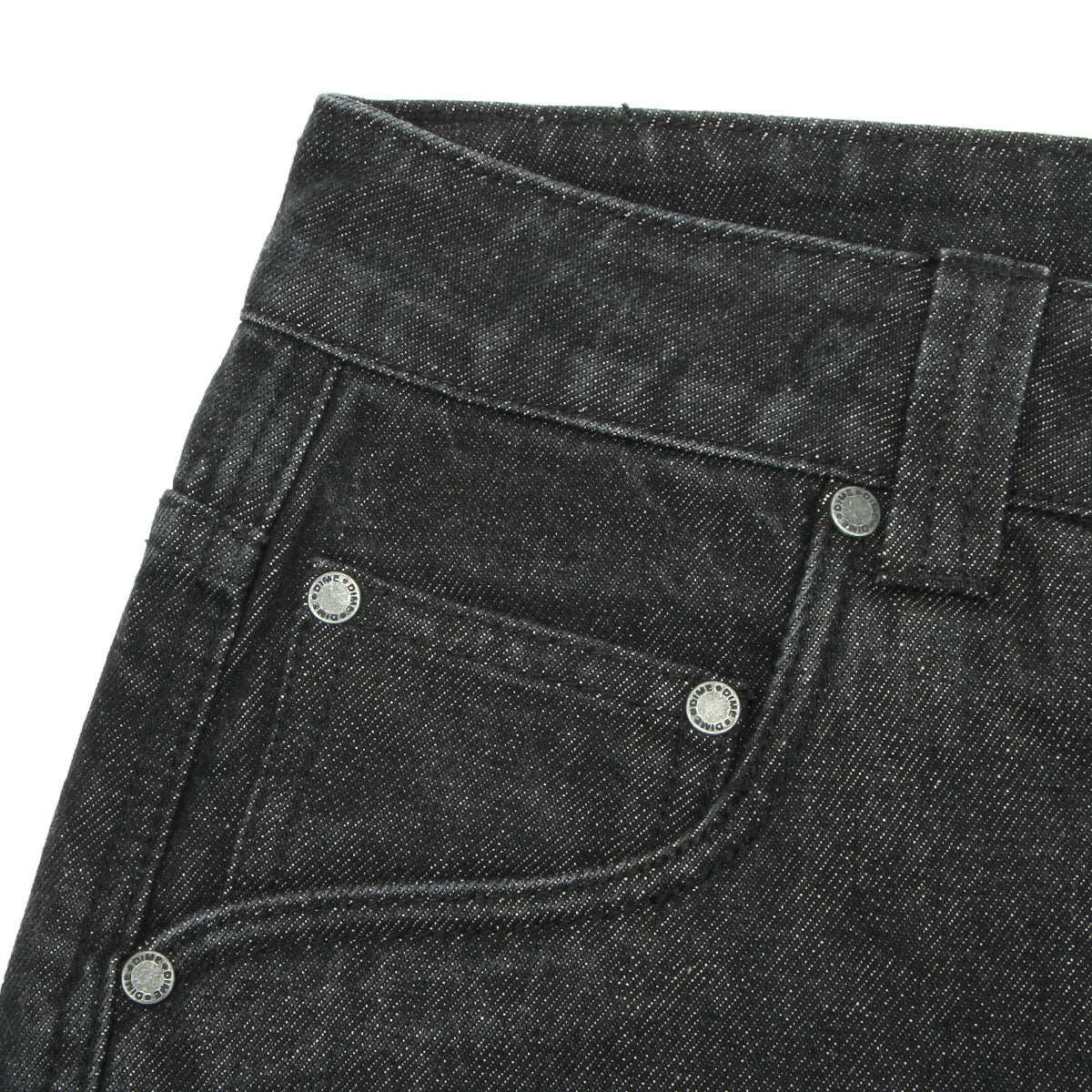 Dime Relaxed Denim Pants Black Washed