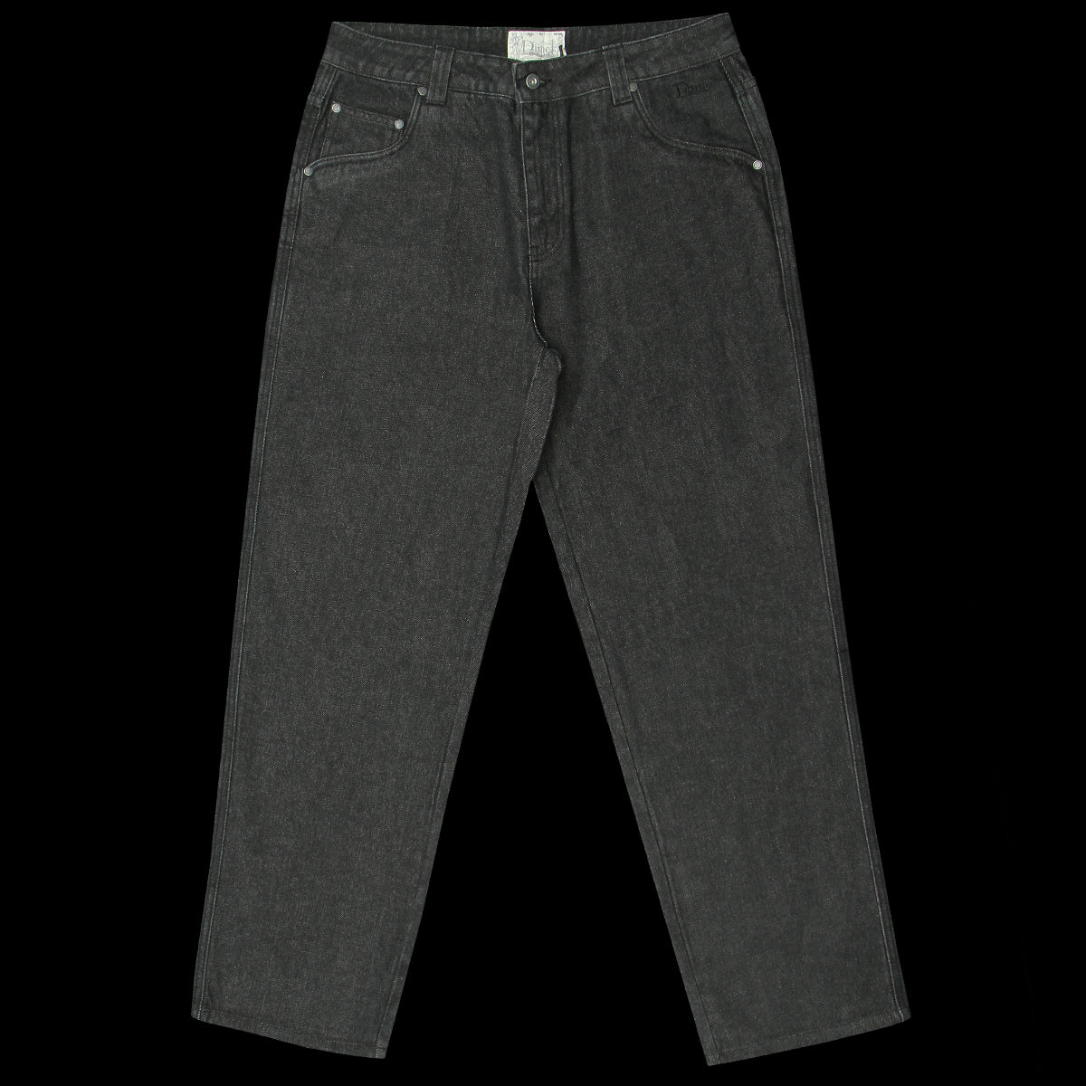 Dime Relaxed Denim Pants Black Washed