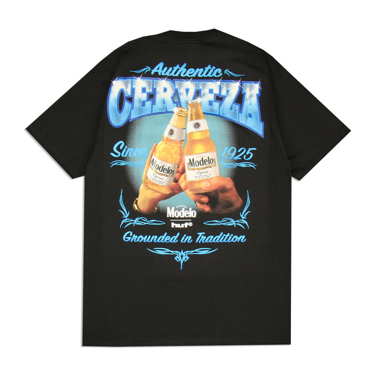 Huf x Modelo - Grounded In Traditions T-Shirt
Color : Black