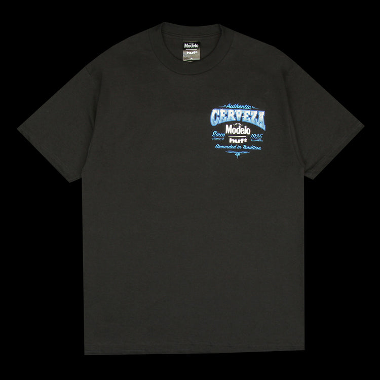 Huf x Modelo - Grounded In Traditions T-Shirt
Color : Black