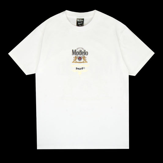 Huf x Modelo - Label T-Shirt
Color : White