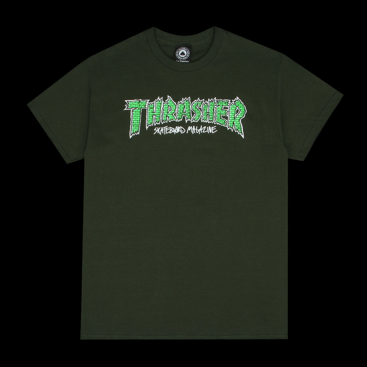 Thrasher | Brick T-Shirt Forest Green