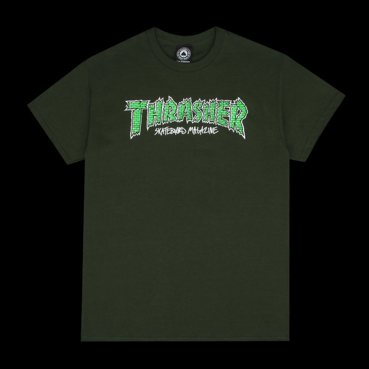 Thrasher | Brick T-Shirt Forest Green