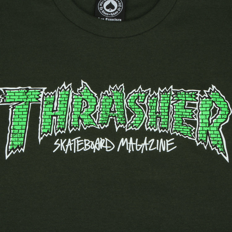 Thrasher | Brick T-Shirt Forest Green