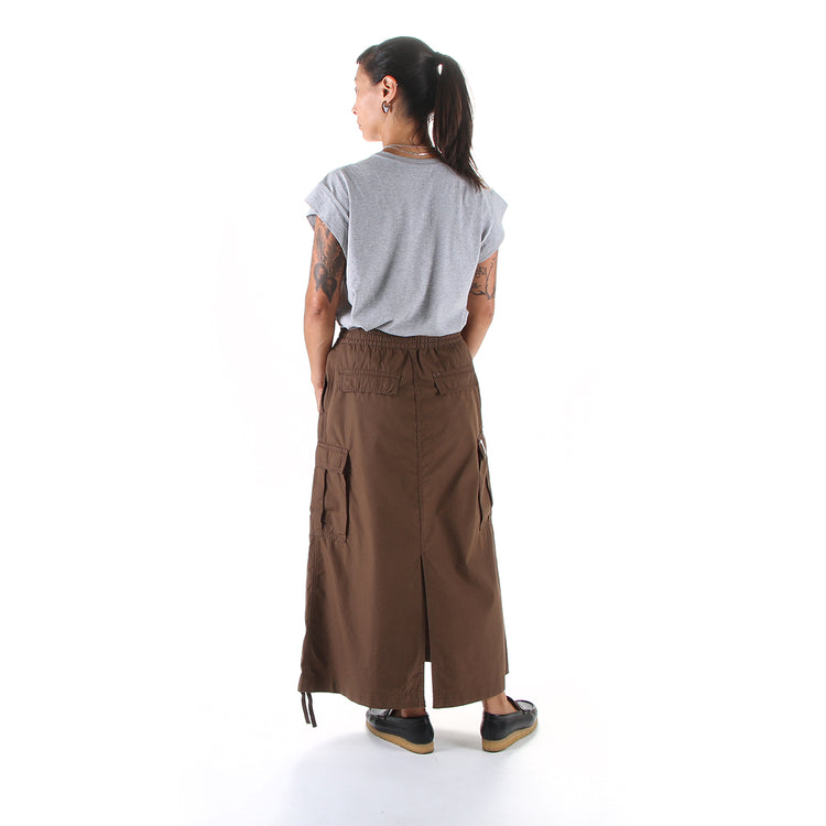 Carhartt WIP | Women's Cargo Skirt 
Style # I033823-2Y
Color : Chocolate