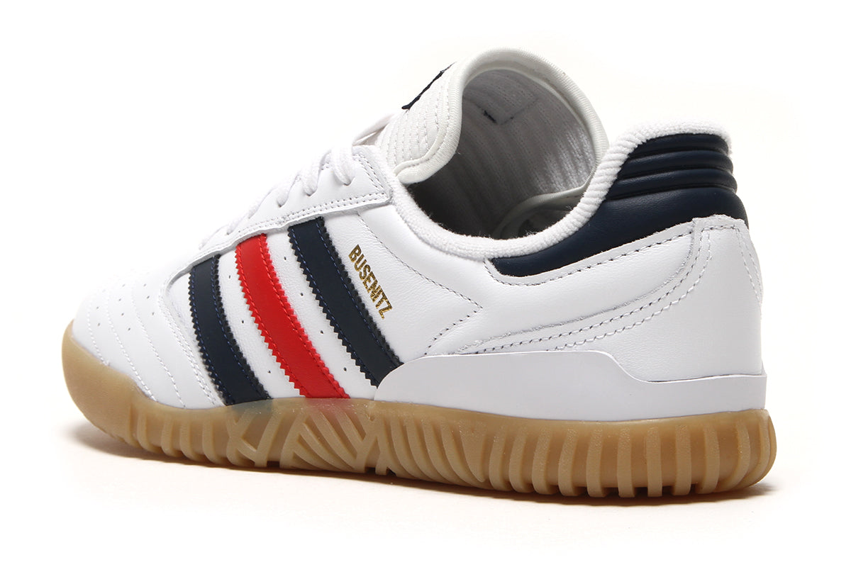 Adidas Skateboarding - Busenitz Indoor Super
Style # KJ6018
Color : Cloud White / Collegiate Navy / Better Scarlet