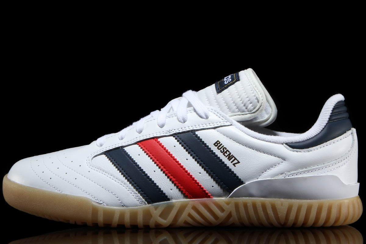 Adidas Skateboarding - Busenitz Indoor Super
Style # KJ6018
Color : Cloud White / Collegiate Navy / Better Scarlet