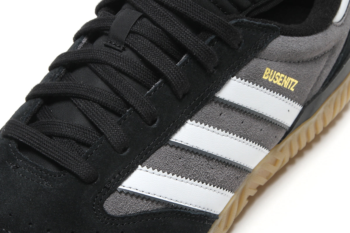 Adidas Skateboarding - Busenitz Indoor Super
Style # KZ8894
Color : Core Black / Crystal White / Grey Four