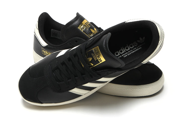 Adidas Skateboarding - Gazelle ADV
Style # KK0262
Color : Core Black / Cream White / Gold Metallic