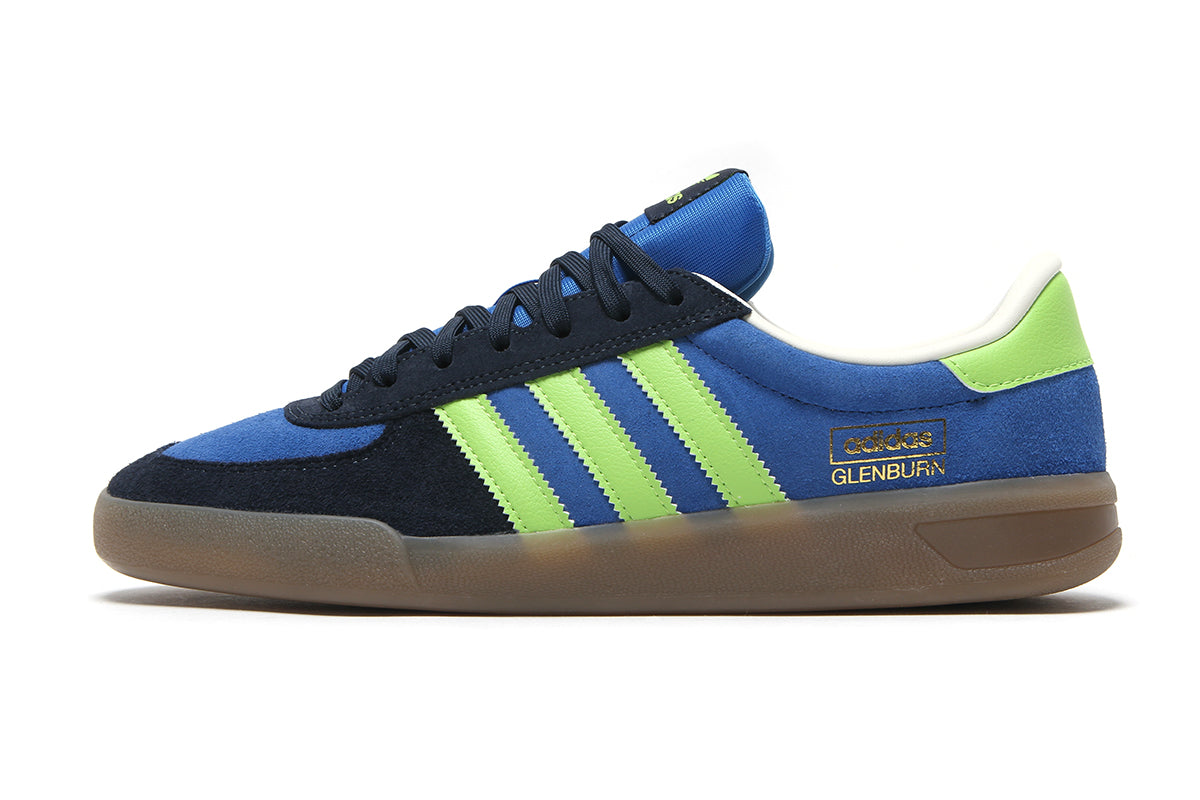 Adidas - Glenburn
Style # KK1116
Color : Bright Royal / Semi Solar Slime / Collegiate Navy