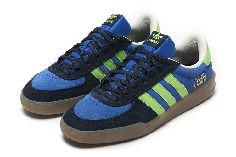 Adidas - Glenburn
Style # KK1116
Color : Bright Royal / Semi Solar Slime / Collegiate Navy